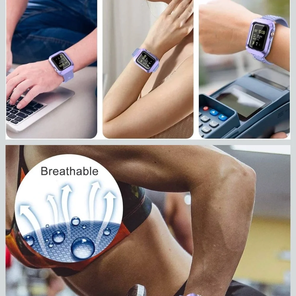 Dexnor Band with Case for Apple Watch Series SE/6/5/4 [40mm]